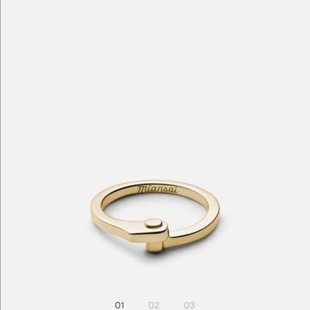 Miansai Nyx Ring, Gold